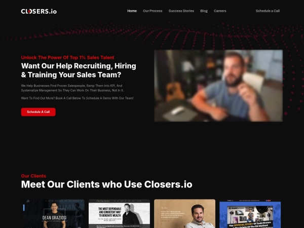 Closers.io Sales Training Program screenshot