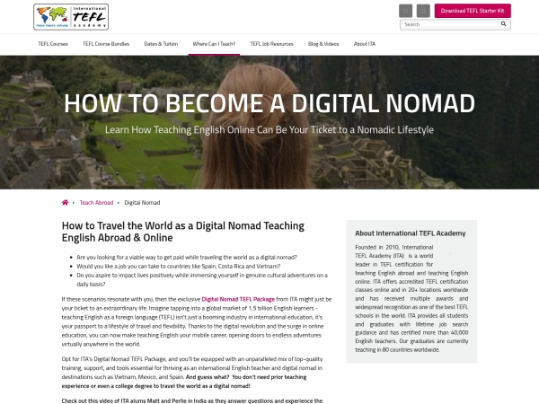 Digital Nomad Course screenshot