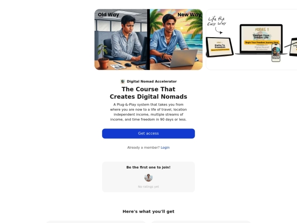 Digital Nomad Accelerator screenshot