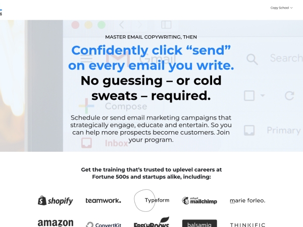 Email Copywriting Workshop screenshot