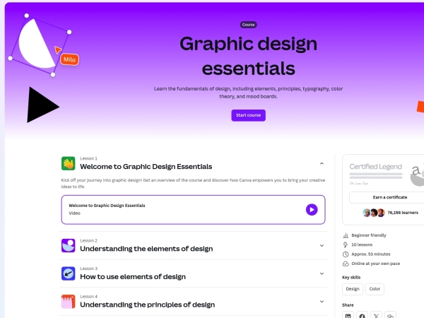 Graphic Design Essentials screenshot