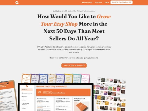 GYC Etsy Academy 2.0 screenshot