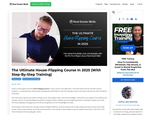Ultimate House Flipping Course screenshot
