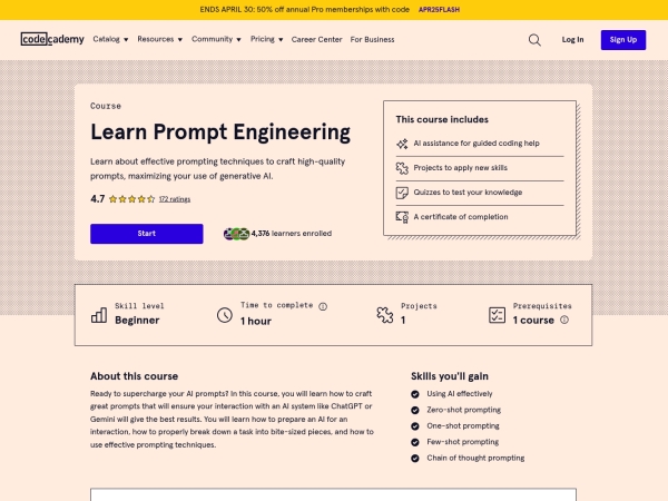 Learn Prompt Engineering screenshot