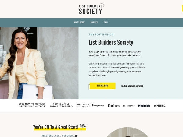 List Building Academy screenshot