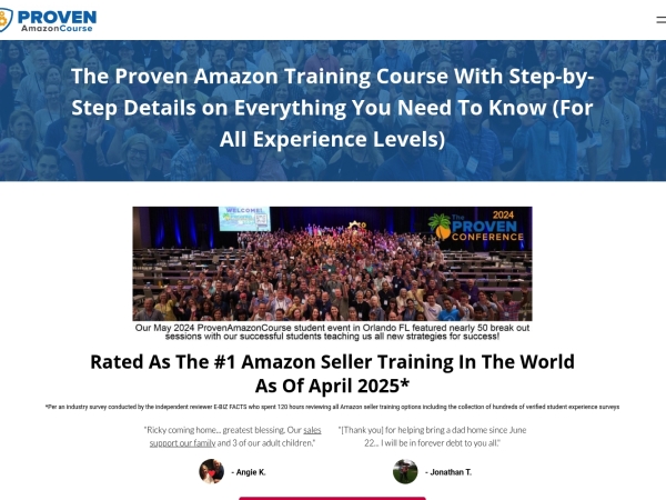 Proven Amazon Course screenshot
