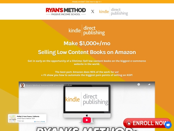 Ryan's Method: KDP Course screenshot