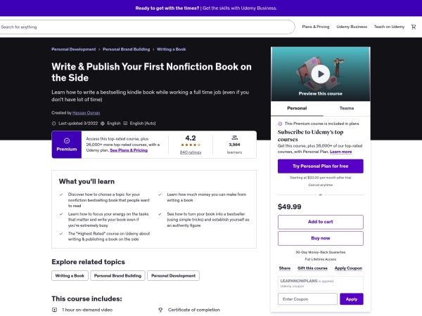 The 4-Week “Write Your Book on the Side” System thumbnail