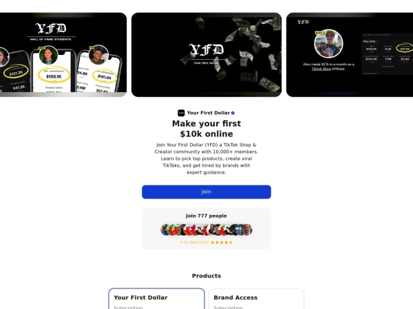 Your First Dollar screenshot